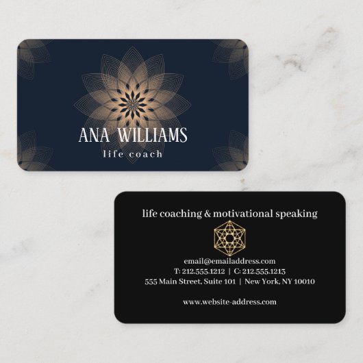 火マンダラライフ先生名刺 名刺 (正面/裏面)