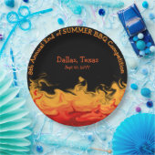 火モダン炎BBQ調理師オフ競争 ペーパープレート (パーティー)