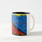 火上のh2o ツートーンマグカップ (正面右)