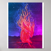 火中の女性 ポスター (正面)