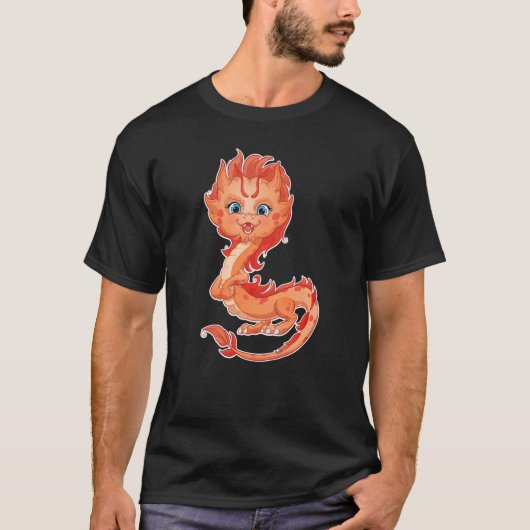 火中国の竜1 Tシャツ (正面)
