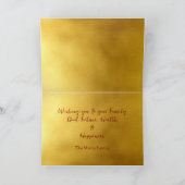 火中国の馬の年2026折り紙3 HGC休日 シーズンカード (内部)