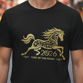 火中国の馬2026の新年 Tシャツ