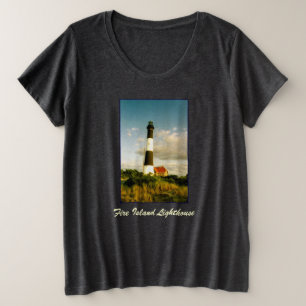 「火事だ。ライトハウスアットサンセットレディース プラスサイズTシャツ