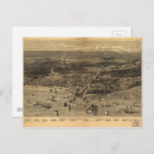 火事の前のシカゴの鳥瞰図素晴らし ポストカード (正面/裏面)