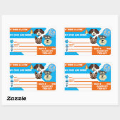 「火事の時は....犬の内側» Sticker Sheet 長方形シール (シート)