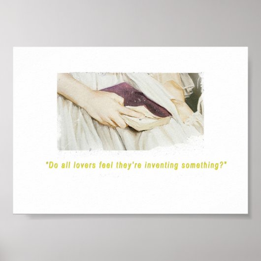 火事好きの女性のポートレート ポスター (正面)