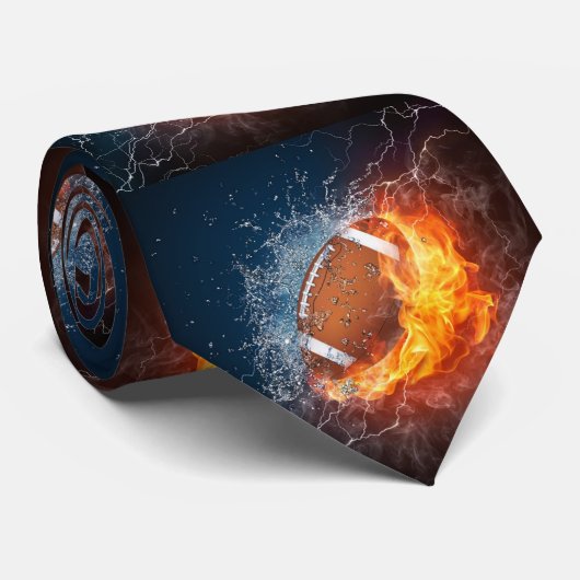 火及び氷のフットボール ネクタイ (ロール)