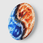 火及び氷 ラージ壁時計 (傾斜)
