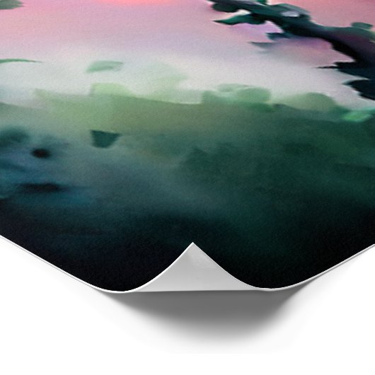 火吹きドラゴンピ鮮やかンクはかりで測 ポスター (角)