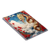 火吹きドラゴンレッド・ブルーと金ゴールド はかりで測 ノートブック (右側)