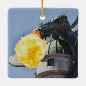 火吹き竜の像 セラミックオーナメント (裏面)