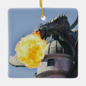 火吹き竜の像 セラミックオーナメント (正面)
