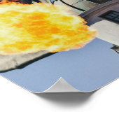 火吹き竜の像 ポスター (角)