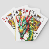 火吹き竜レッド、グリーン、イエロー トランプ (裏面)