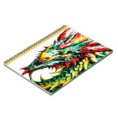 火吹き竜レッド、グリーン、イエロー ノートブック (左側)