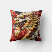 火吹き竜金ゴールド頭 クッション (裏面)