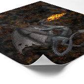 火吹き竜 ポスター (角)