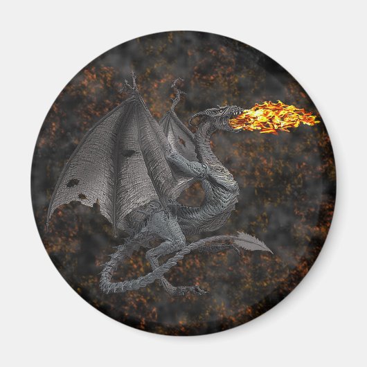 火吹き竜 マグネット (正面)