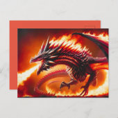 火吹き龍はがき ポストカード (正面/裏面)