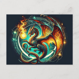 火吹き龍はがき ポストカード