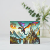 火吹き龍はがき ポストカード (スタンド正面)