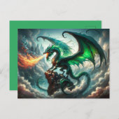 火吹き龍はがき ポストカード (正面/裏面)