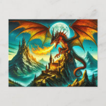 火吹き龍はがき