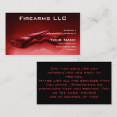 火器のディーラーの名刺 名刺 (正面/裏面)