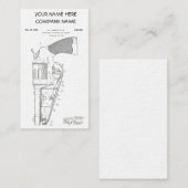 火器の付属品のパテント- 1934年頃… 名刺 (正面/裏面)