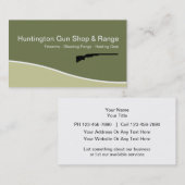 火器の射撃練習場の名刺 名刺 (正面/裏面)