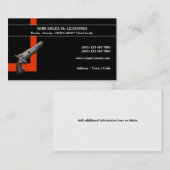 火器の武器ビジネス|は個人化なります 名刺 (正面/裏面)