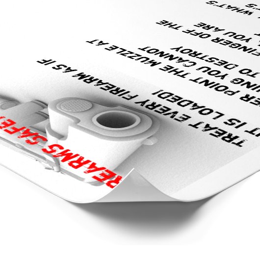 火器安全規則 ポスター (角)