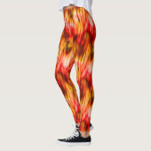 火大理石抽象芸術 レギンス (左)