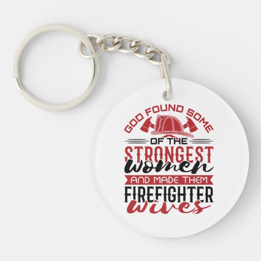 火妻の神が最強の女性を見つけた キーホルダー (正面)