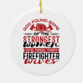 火妻の神が最強の女性を見つけた セラミックオーナメント (裏面)