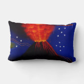 火山および星の噴火 ランバークッション (裏面)