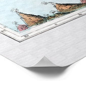 火山と地震の現象1852 ポスター (角)