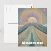 火山のセレナーデパーソナライズされたー ポストカード (正面/裏面)