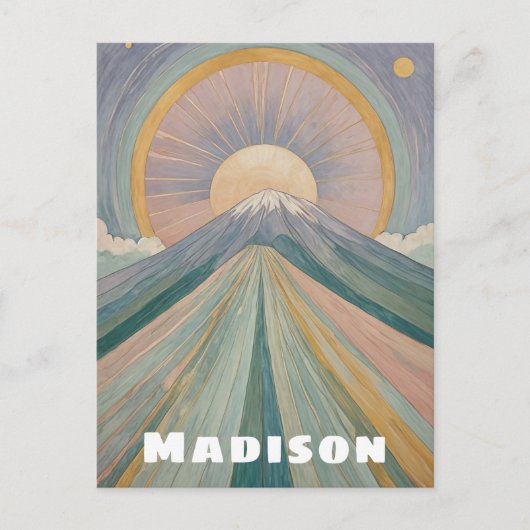 火山のセレナーデパーソナライズされたー ポストカード (正面)