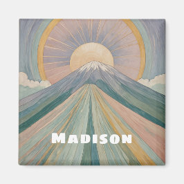 火山のセレナーデパーソナライズされたー マグネット