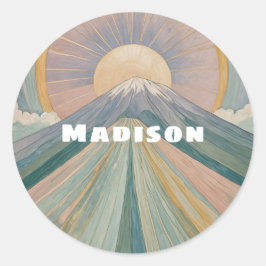 火山のセレナーデパーソナライズされたー ラウンドシール