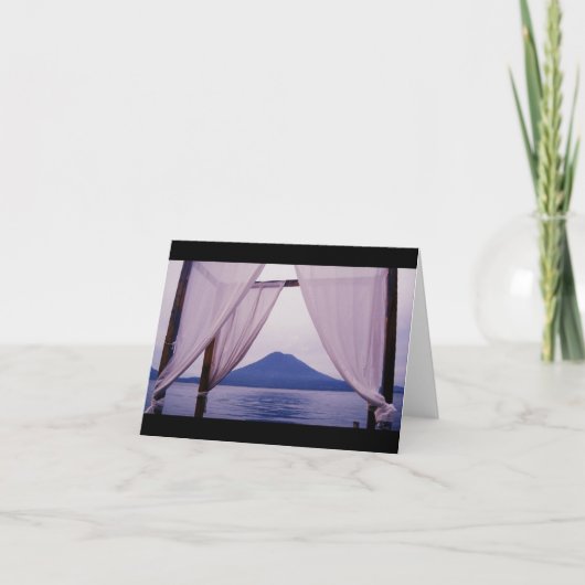 火山のノートカード カード (正面)