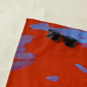 火山のビーチタオル ビーチタオル (インサイチュ)