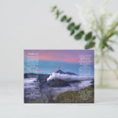 火山の下の詩篇91はがき ポストカード (スタンド正面)