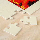 火山の中 ジグソーパズル (側面)