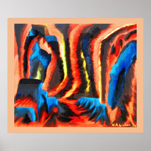 火山の中 ポスター (正面)