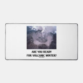 火山の冬の準備は？火山学 デスクマット (正面)