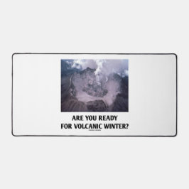 火山の冬の準備は?火山学 デスクマット