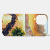 火山の噴火に伴う海岸、油 Case-Mate iPhoneケース (裏面 (横))